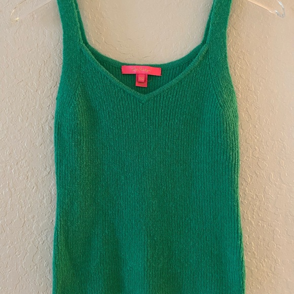 Lilly Pulitzer Leonette Sweater Set Botanical Green Style 011201 XXS Oversized - Picture 5 of 16